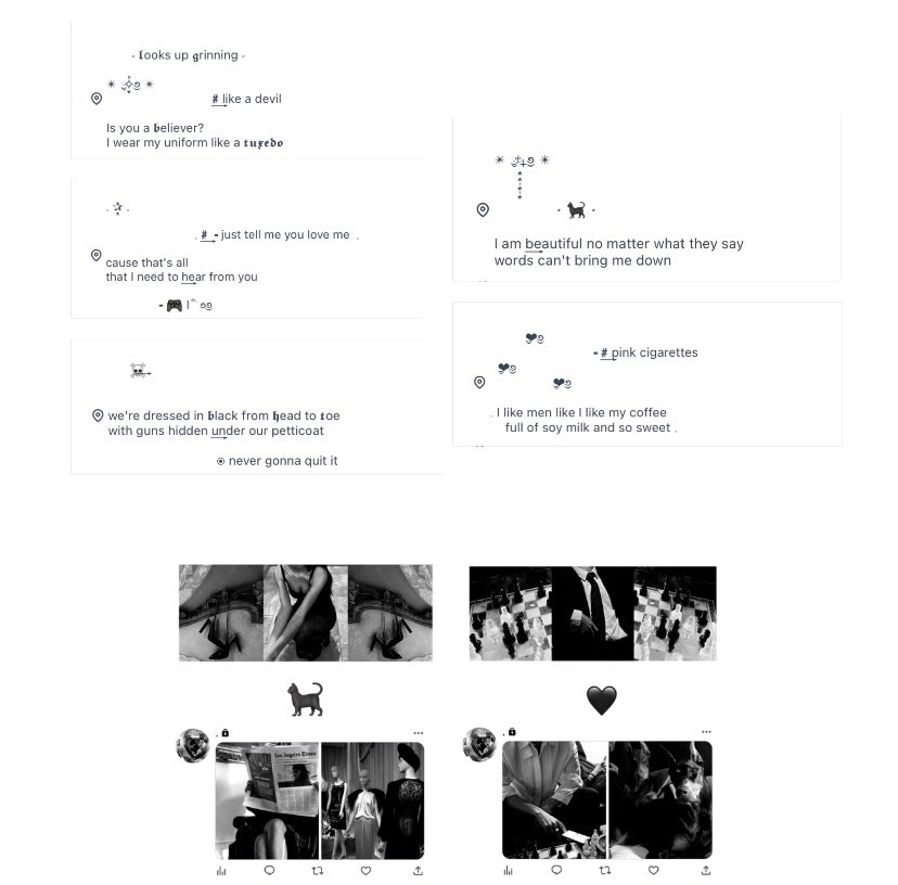 ⠀
⠀ ⠀ ⠀ ❤︎ thank you for 1,1OO followers ❤︎ 
⠀ ⠀⠀ ⠀⠀
⠀ ⠀ ⠀⠀⠀╺ just rt + only for followers ╺

✩݉    mention all ( get all forms ) + 🐈‍⬛,🖤
✩݉    1 set head &amp; pin twitter / person
⠀
[ ex.  all 🐈‍⬛ ]

⠀ ❤︎- thank you for s͢upporting me 
⠀