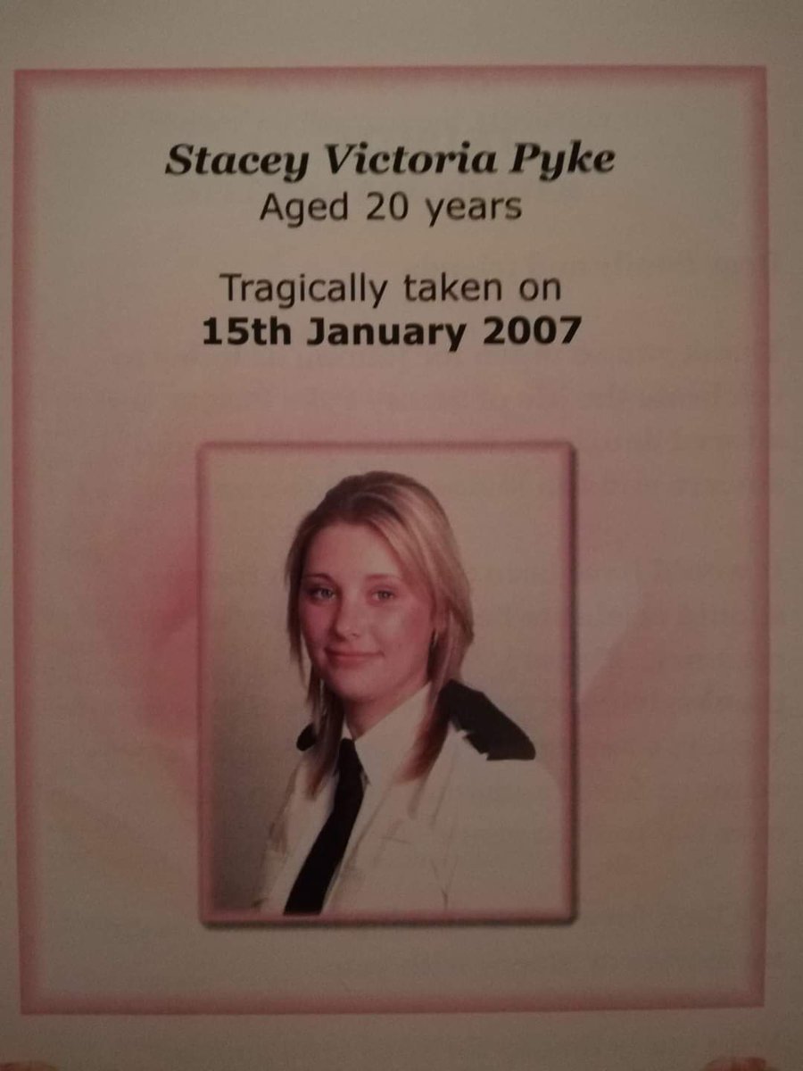 Remembering Stacey Pyke from <a href="/SpaldingPolice/">South Holland Police</a> <a href="/LincsPolice/">Lincolnshire Police</a>  who tragically died on this day in 2007, travelling home after her first night shift.  She was only 20 years old.

Heartbreaking.