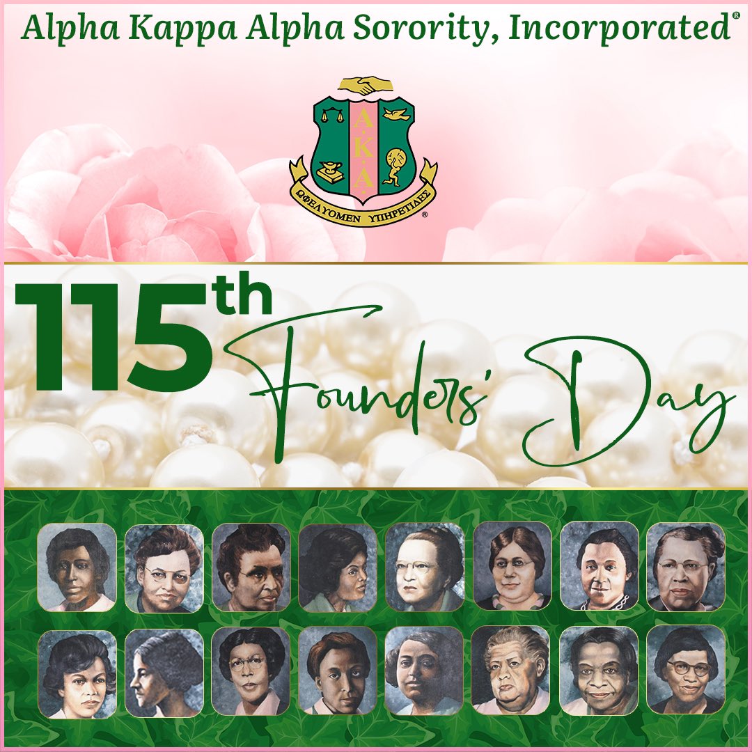 Happy 115th Founders’ Day Alpha Kappa Alpha Sorority, Incorporated®! 🎉
#AKA1908
#SoaringInto2023
#TUNEInSAR115