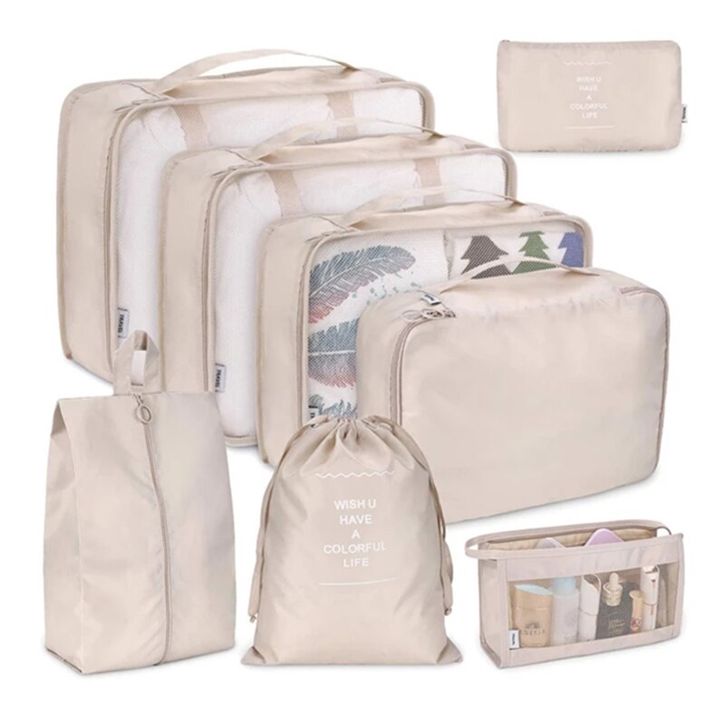 Packing Cubes 8 pcs Set #travelbackpacks #sleepingmasks ineedthisformytrip.com/product/large-…