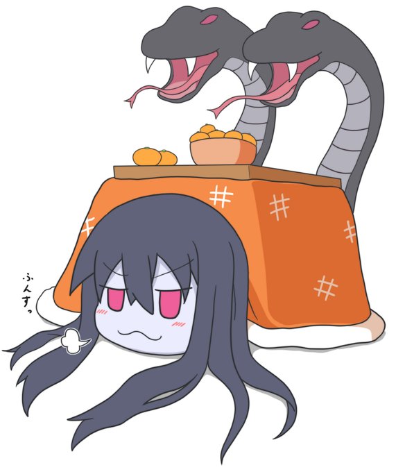 こたつを得たナーガさん 