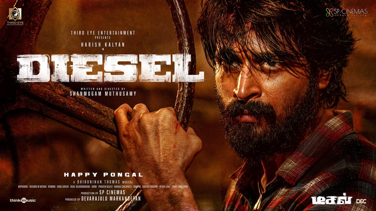 .@iamharishkalyan’s #DieselMovie will be releasing in Tamil & Telugu 🔥