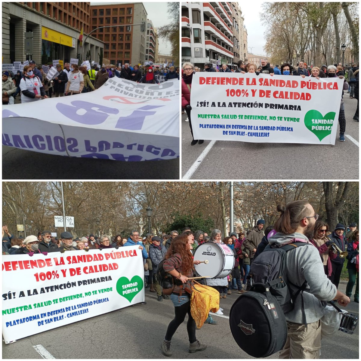 Desde #SanBlasCanillejas por la #SanidadPublica y la #AtencionPrimaria con la <a href="/MesaDefensaSani/">ⓂEDSAP #MareaBlanca</a> 💪🤍💚
