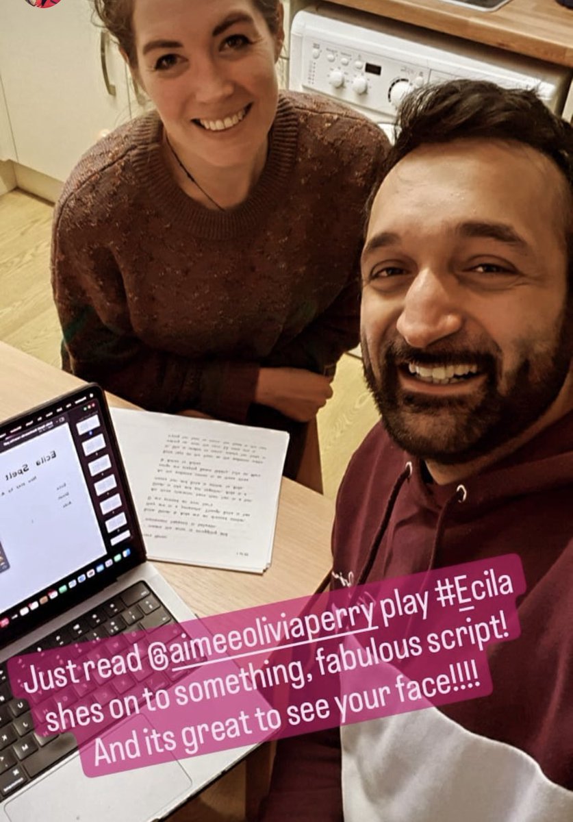 aimeeolivia2's tweet photo. Last night my friend & I did a table read of my play, it was a privilege to share my work with someone I trust & admire. But mostly to know my words will be heard this year!!!
Watch this space
#writing
#plays
#theatre
#makeyourownwork
#MakeYourMark
@SidAkbar88 https://t.co/k2aMHeMH5D