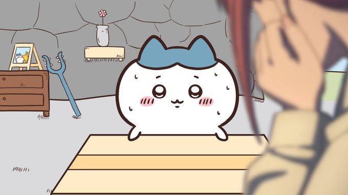 マ○マに絡まれるハチワレ 
