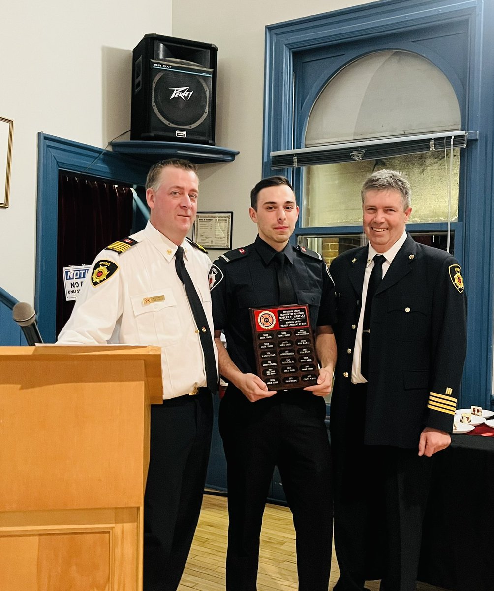 AthensFire's tweet image. 2023 AFD awards night! Time to celebrate highs and lows and recognize our outstanding firefighters! Best attendance on scene Colby Whan, best overall attendance Steve Smid and the John Mitten Perseverance award of going above and beyond Patricia Lima!