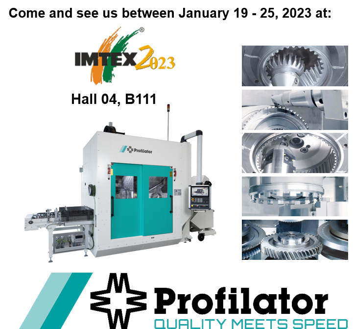 Profilator_GmbH's tweet photo. The next big event is coming up, are you in?
We from Profilator are participating from 19 to 25 January, 2023 at the IMTEX tool show in Bangalore!
Are you interested in gear manufacturing. Come and talk to us in Hall 04, Booth B111 about your gear production !
#scudding #skiving https://t.co/AIvpNoECMc