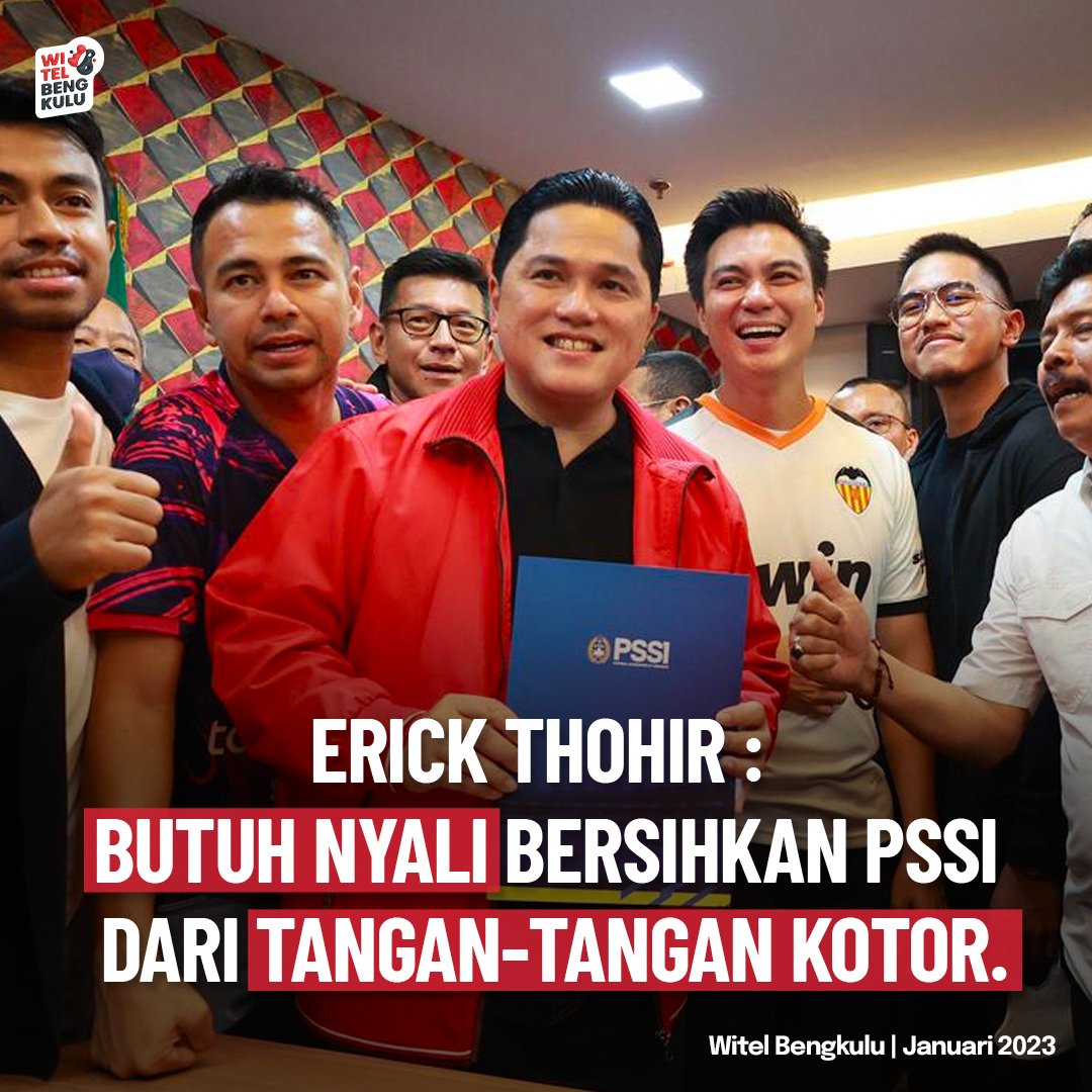 irfa53's tweet photo. Saatnya REVOLUSI PSSI pak @erickthohir
#PSSI #ErickThohir #RatuTisha #revolusipssi https://t.co/YDP2Is3scr