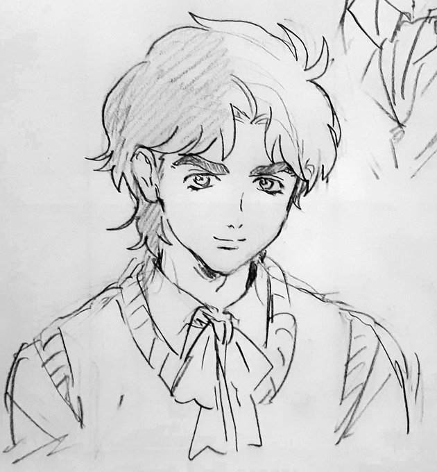 参考資料がごっちゃになってるけどせっかく描いたし載せるか………少年期の二人を…… 