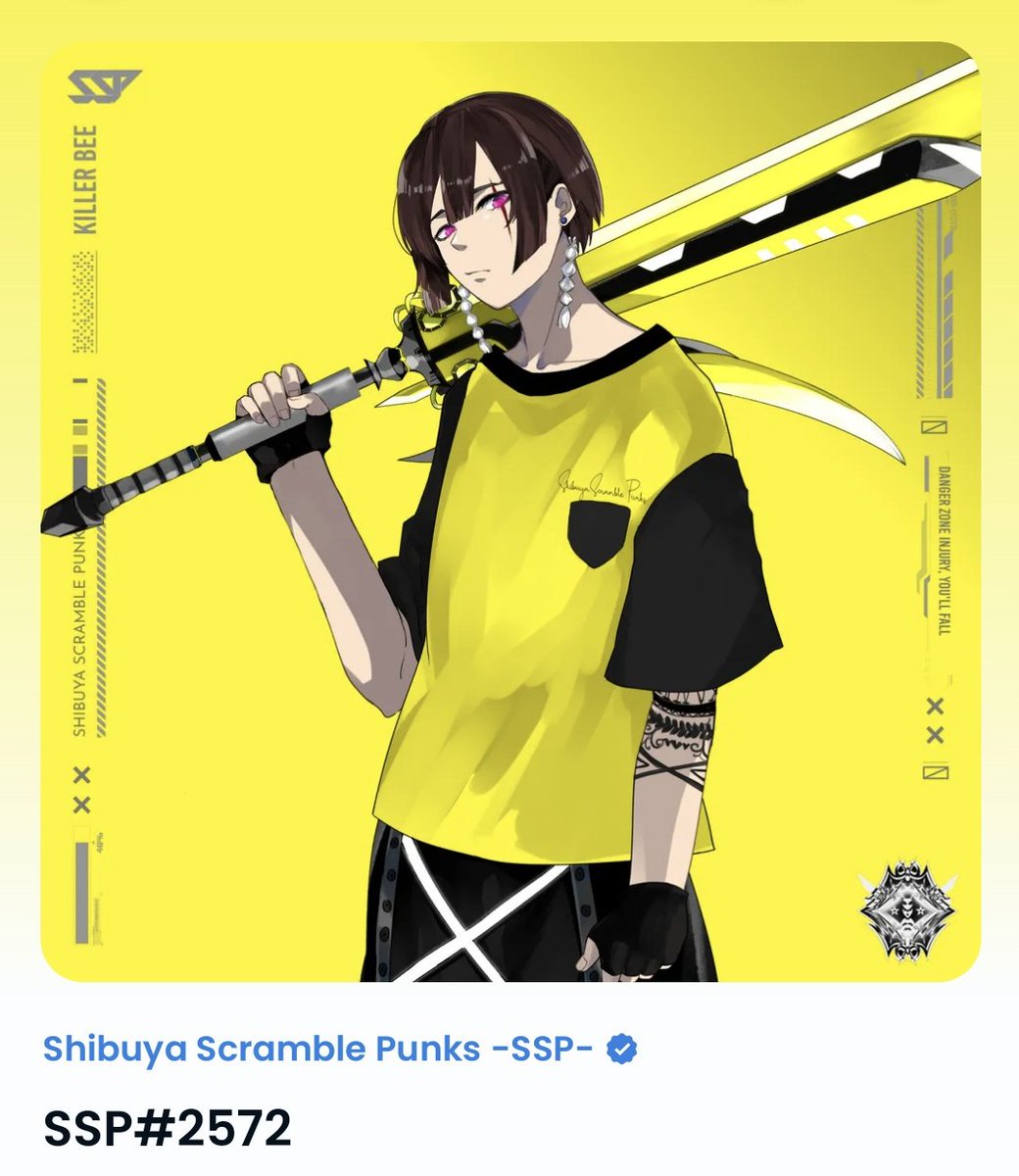 Killerbee_SSP's tweet photo. 【本日のおすすめSSP🐝】

姫カットとロングピアスが中性的でカワイイ系✨

🟡PRICE0.0472ETH
🟡№2572

#SSP  #SSPソムリエ

https://t.co/fNB2VaNwcu https://t.co/N0iXE4xtXU