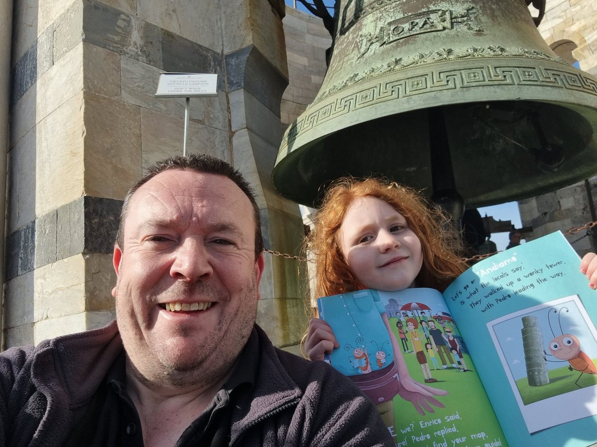 DavvaHill's tweet photo. #Pisa is bloody lovely. Promise 4 years in the making fulfilled. "The Little Cockroach" by @SusieViolet has a lot to answer for https://t.co/s3ipfA1W2C