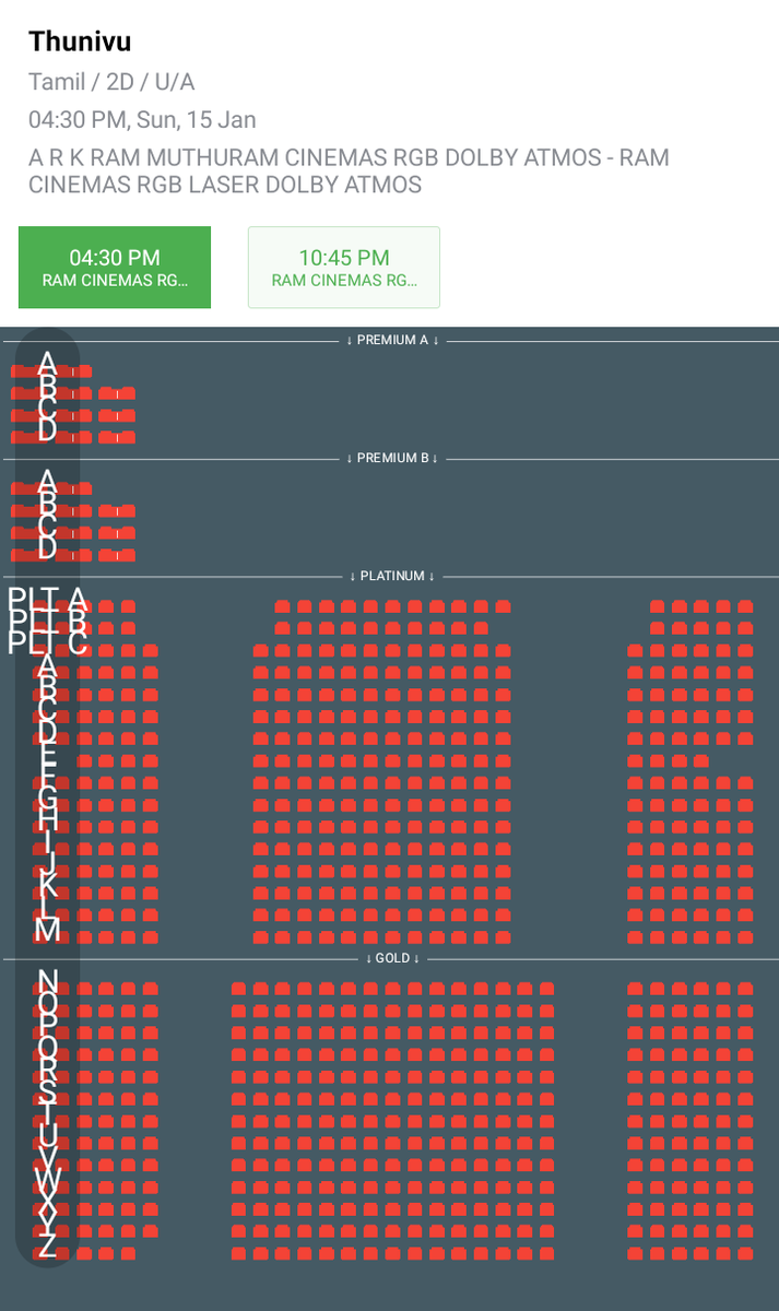 i_RA_Anand's tweet photo. #Thunivu - Day 5, Afternoon show status in #NellaiCity 🔥
#Ram (767 Seats)- Full
#Muthuram (740 seats)- Full
#SriRathna (714 seats)- Full
#Bombay (598)- Full
#Senthivel (480)- Full
#Alangar (456) - Full
#PSS Screen 2 (336) - Full
#PSS Screen 4 (236) - Full
#ThunivuPongal https://t.co/hyV1c5EKnu