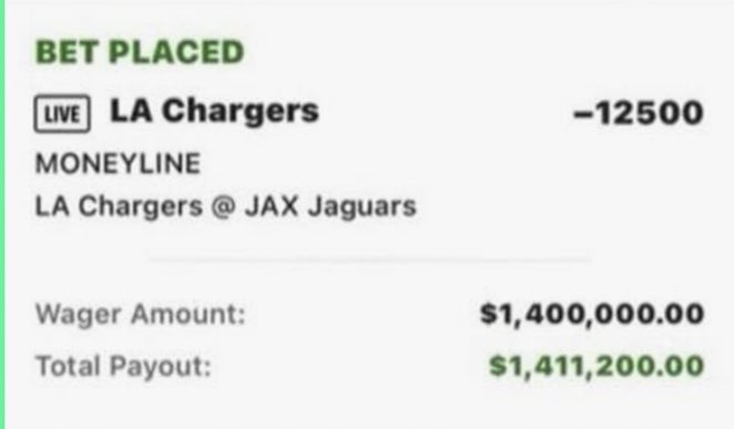 jaguars chargers line