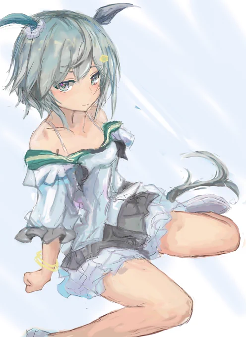 トレーナーのやらしい視線に気がついた#ウマ娘 #セイウンスカイ 