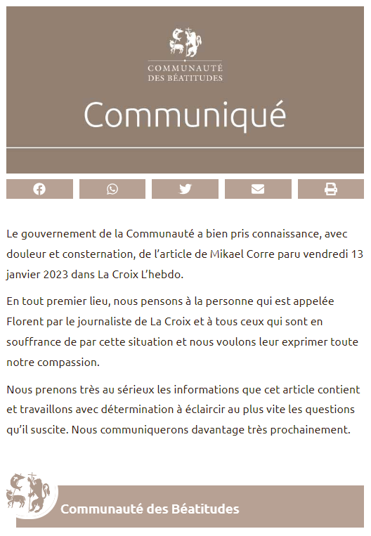 Communauté des Béatitudes tweet media