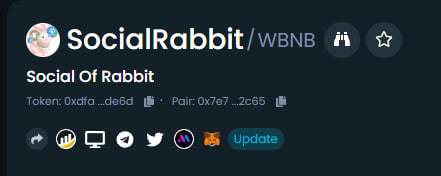 SocialOfRabbit's tweet photo. Our Official Information updated on Dextools. Come and check
https://t.co/wenfA2fxfy
Next will be update on Ave !!
#MEME #SocialRabbit #StepD #Rabbit #1000xgem #BSC #Dextools #Ave https://t.co/0RVyAjkji6