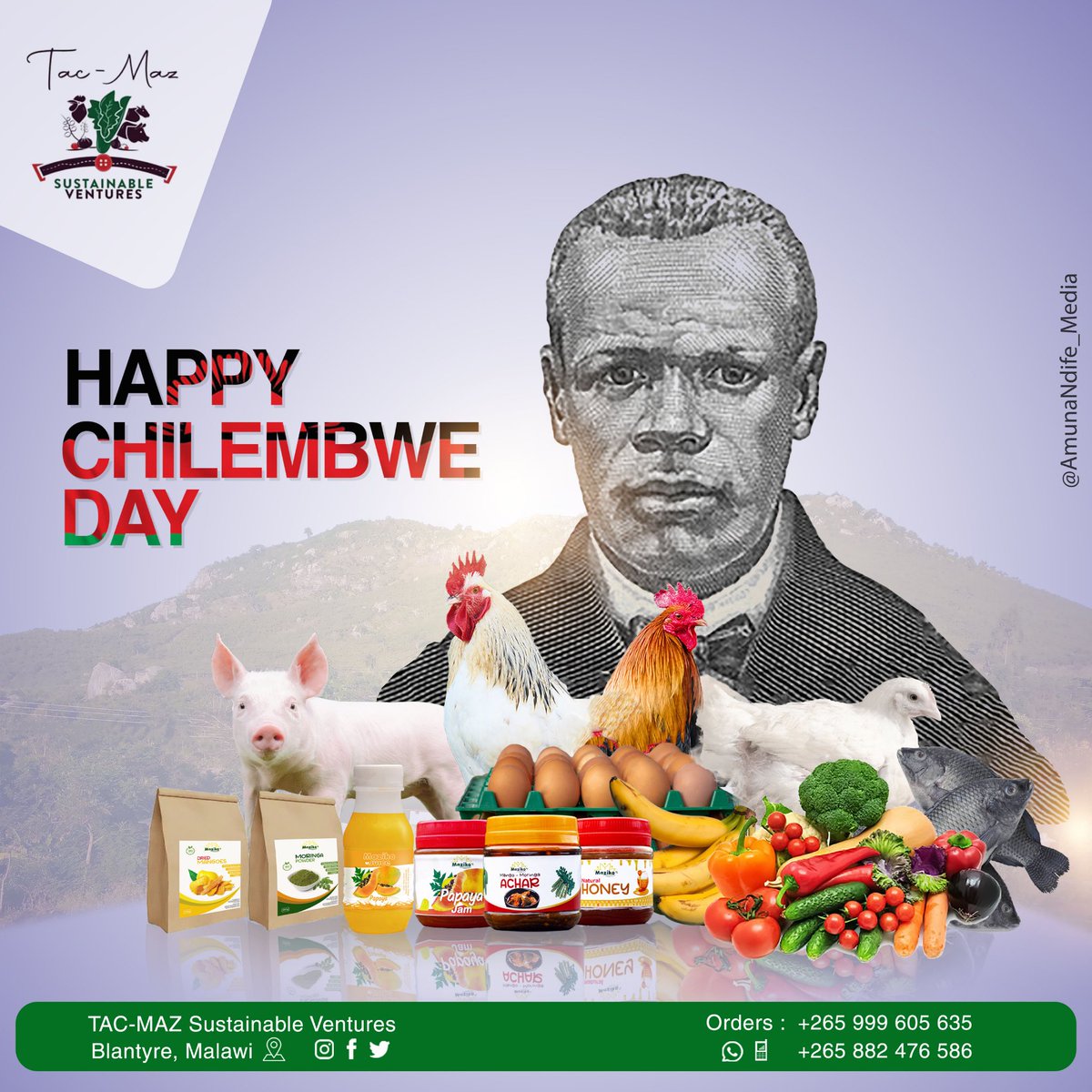 TAC-MAZ Sustainable Ventures (@tacmaz) on Twitter photo Happy Chilembwe day <a href="/ThokoChimasula/">𝓣𝓱𝓸𝓴𝓸𝓒𝓱𝓲𝓶𝓪𝓼𝓾𝓵𝓪</a> Happy Chilembwe day <a href="/ThokoChimasula/">𝓣𝓱𝓸𝓴𝓸𝓒𝓱𝓲𝓶𝓪𝓼𝓾𝓵𝓪</a>