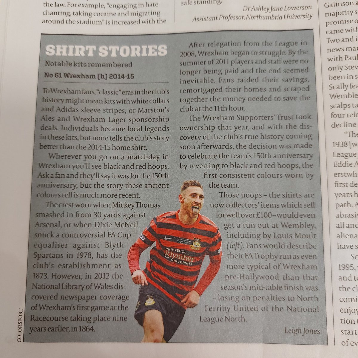 @Wrexham_AFC @louismoult make the @WSC_magazine #ShirtStories 
@SHAG23997980