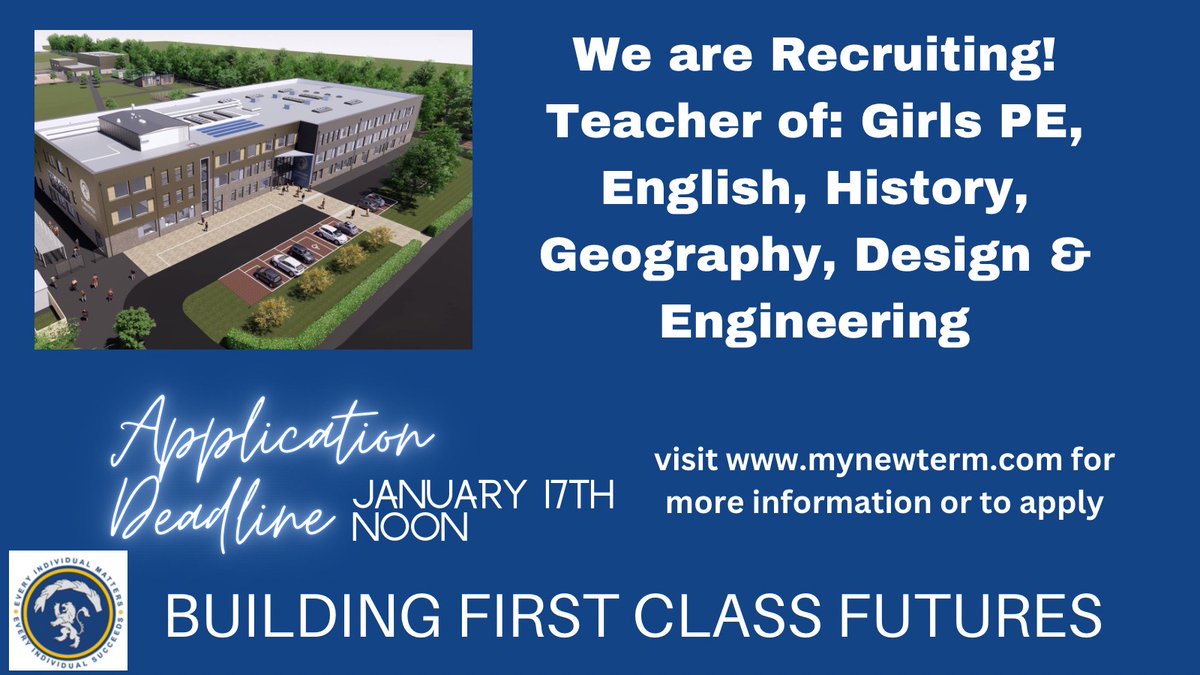 Maybe you just qualified, maybe you’re an experienced teacher looking for a change of scenery, or maybe it’s half time at the #emirates stadium where #arsenal &amp; #chelsea women are playing and you want to know what jobs are out there- head over to mynewterm.com