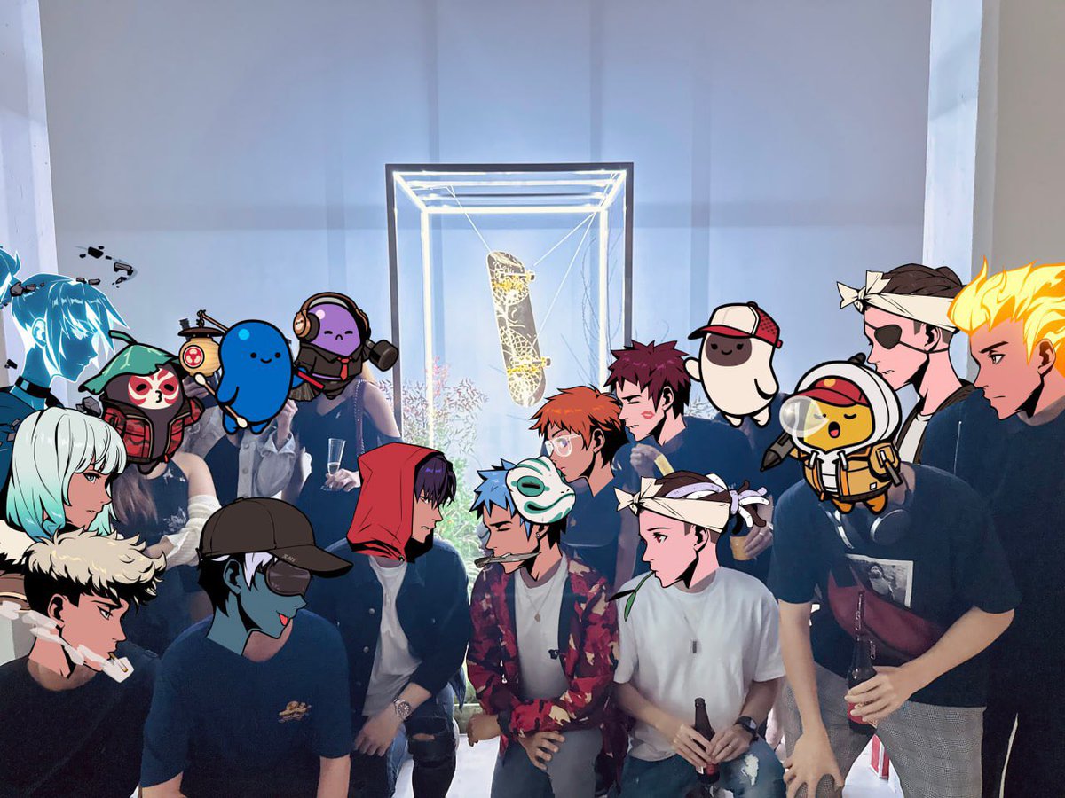 azuki_singapore's tweet photo. ⛩️Azuki fam fall in with the Red Panda Golden Skateboard 🛹  showcase ⛩️ https://t.co/bwdyxRjrdX