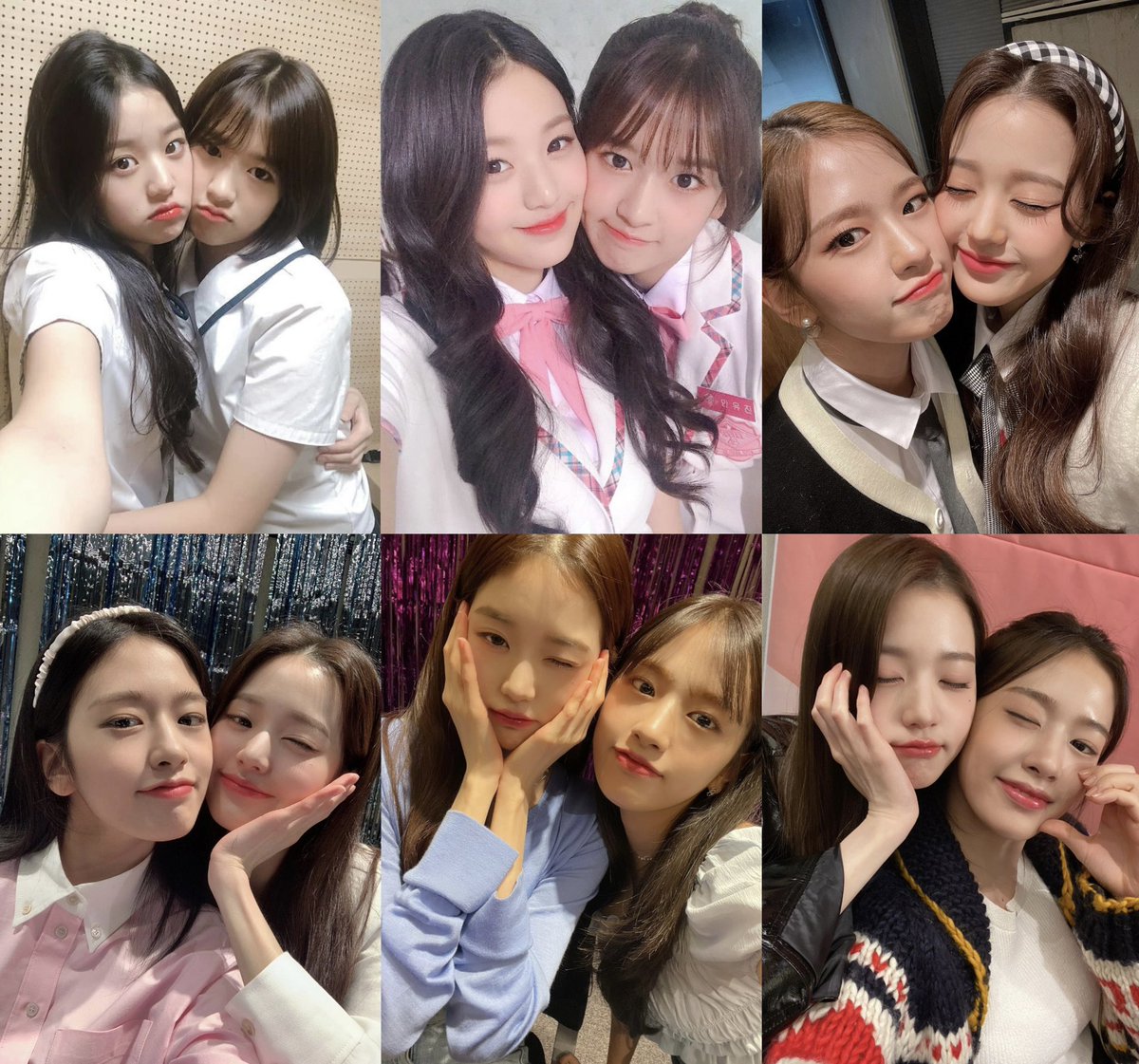 wonyuluv's tweet photo. stalked izone’s ig and realized that all of these cheek cuddle selcas, except the one from ive eleven era, technically came from yujin 😭 https://t.co/cmqd2Gmxev