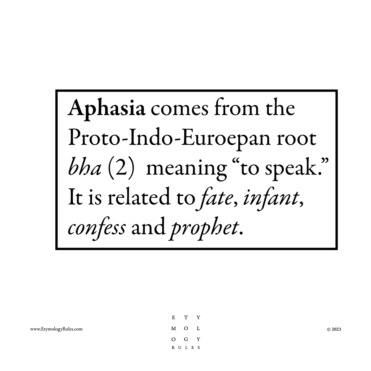 EtymologyRules's tweet photo. #etymology #etymologyrules #aphasia https://t.co/WQjsmsCDXy