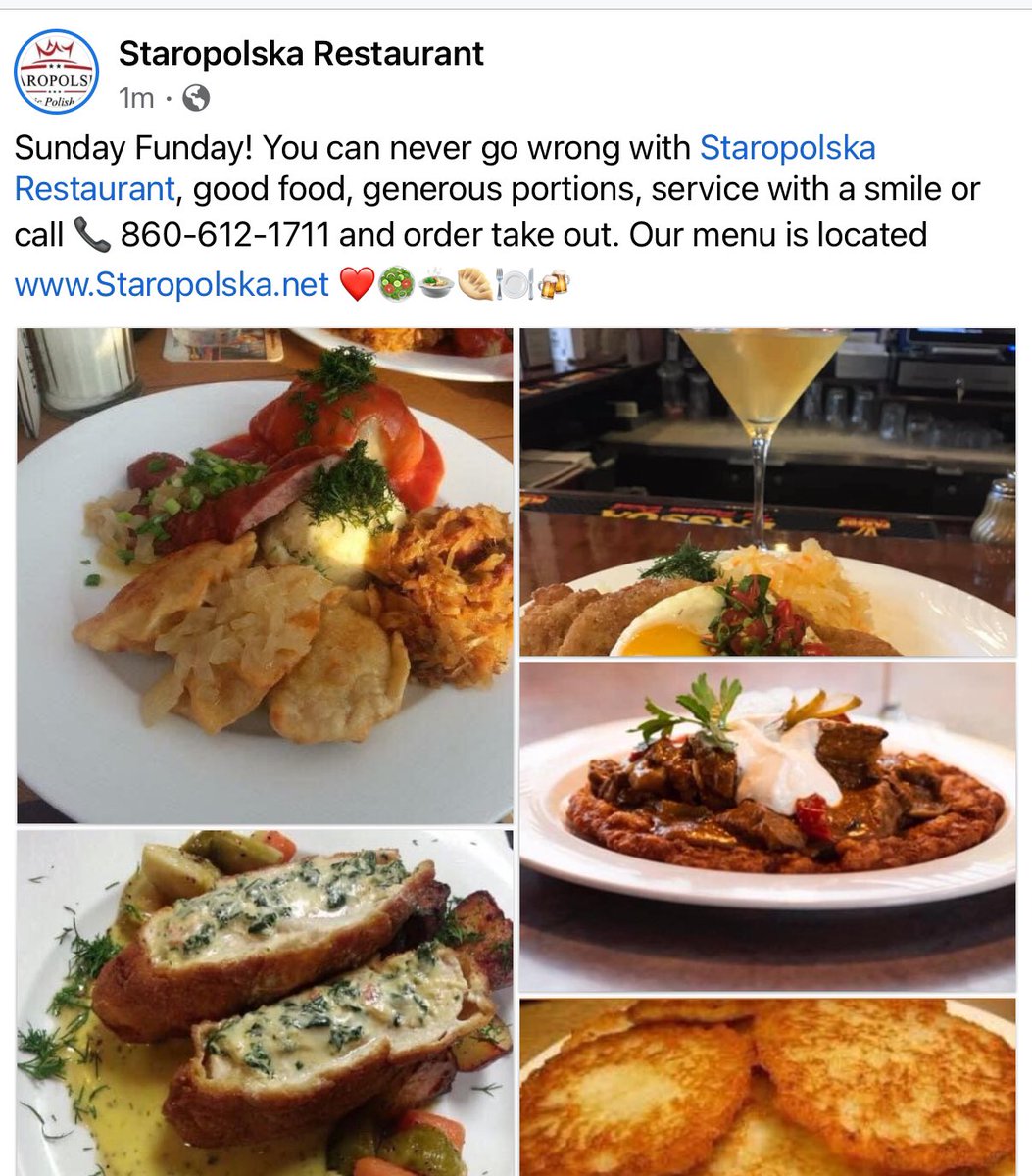 mmalin2457's tweet photo. Staropolska Restaurant, 252 Broad Street New Britain CT! https://t.co/8dolhC2aFF