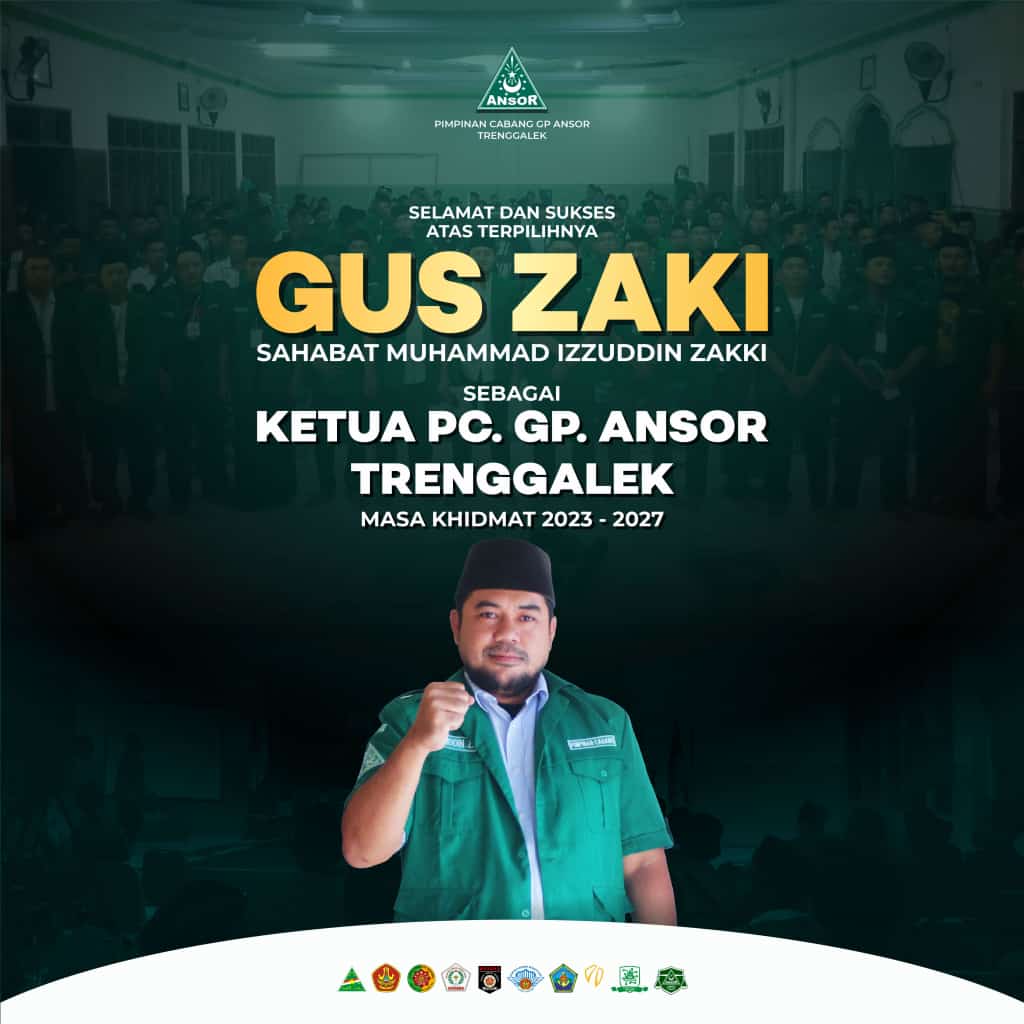 muchghulam80's tweet photo. Selamat dan sukses atas terpilihnya kembali sahabat Muhammad Izzudin Zakki, https://t.co/EtnXwXrbR2.I,. https://t.co/Z5M71awXky

Sebagai ketua Pimpinan Cabang Gerakan Pemuda Ansor Trenggalek masa Khidmah 2023-2027 https://t.co/4HdnOZCGM4