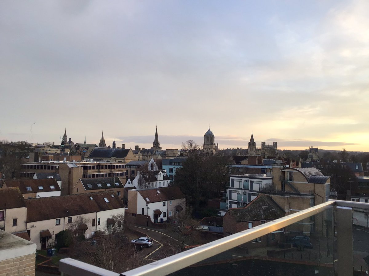 Delightful view of Oxford’s spires this morning while I head for breakfast. I had a wonderful time at the amazing <a href="/PremodernTrust/">Trust in the Premodern World Conference</a> conference! Some many intriguing ideas, concepts and thoughts to consider! It was a delightful gathering and challenged in all the best ways!