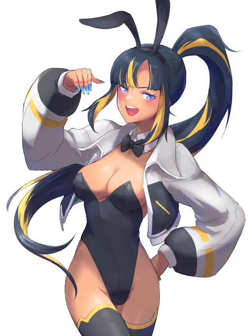 バニーのアムゼルさんを描いた。オリキャラです。 