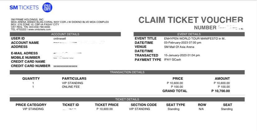 _luvlilies's tweet photo. wtt lft wts lfb

have: 1 vip standing feb 3
want: upperbox (any day) or vip standing (feb 4)

tags; manifesto enhypen manila concert https://t.co/BKl4xhbc51