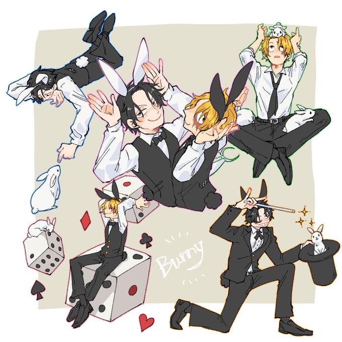 「bunny pose」 illustration images(Latest)｜4pages