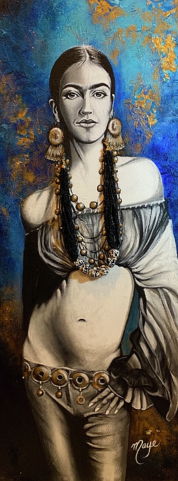 mayeyoga1's tweet photo. New artwork for sale! - "Frida in Gold" - https://t.co/eCRWNe28C2 @fineartamerica https://t.co/PRIlUfIycf