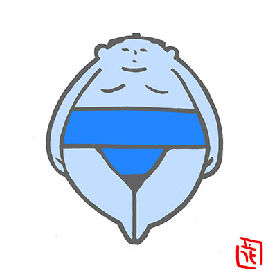 丸威丸。青。緑。桃。#相撲#丸威丸 #力士ヒーローズ #イラスト 