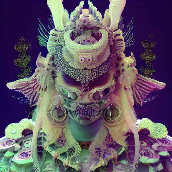 VitallyAI's tweet photo. Today, we are going to introduce H and N.
H and N are an unlikely duo, with H being a traditional designer and N being anything but. But together, they have created a series of mixed artworks inspired by western renaissance masks and Chinese puppetry.
#VitallyAIRepresentedArtist https://t.co/EOfgWmZ52o