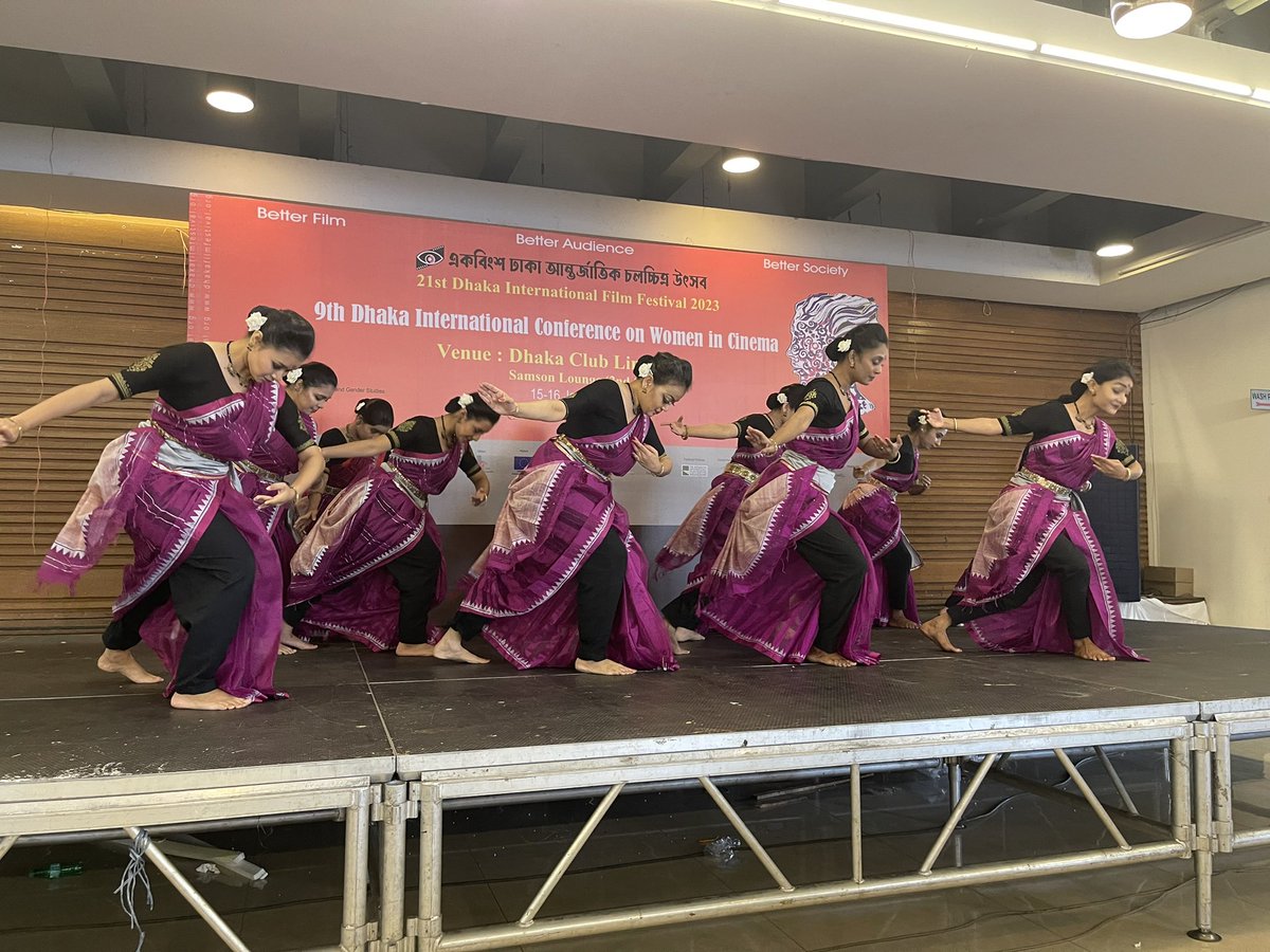 CWhiteleyEU's tweet photo. 🇪🇺pleased to be supporting the 9th Dhaka International Conference on Women in Cinema- colourful opening ceremony this morning. https://t.co/DBxd1R0BQy