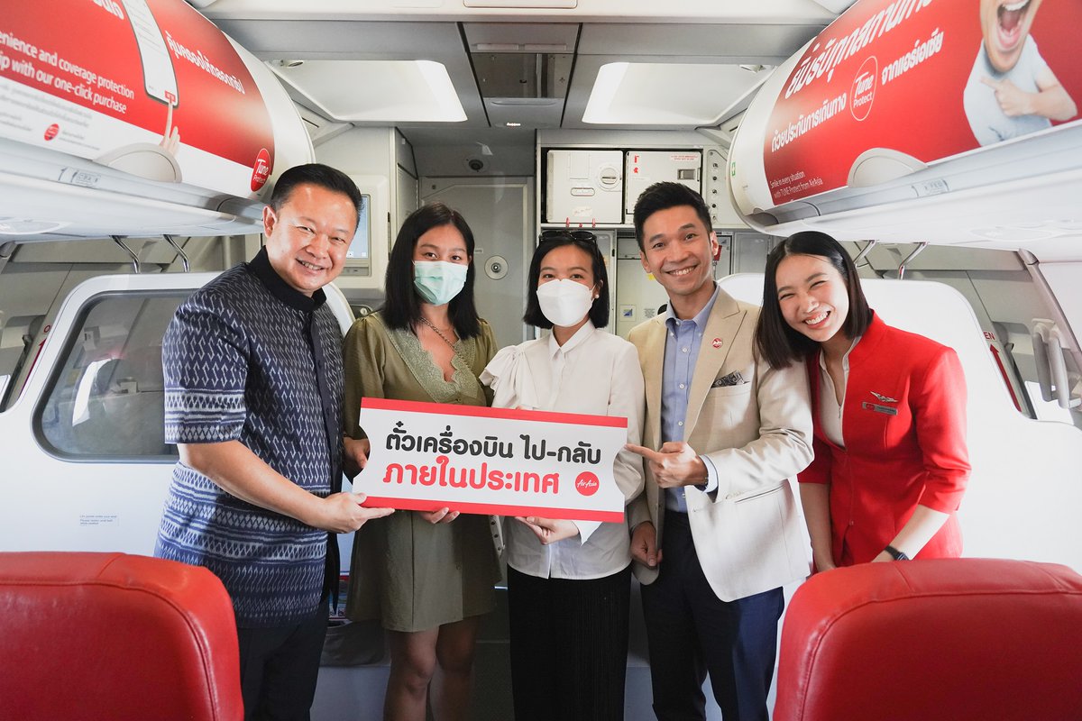 airasiaTH's tweet photo. การท่องเที่ยวเเห่งประเทศไทย (ททท.) ร่วมกับสายการบินไทยแอร์เอเชีย เปิดตัวเครื่องบินลาย Amazing New Chapters ลำที่ 2 ✌️
ตามเเนวคิด “ปีท่องเที่ยวไทย”ตอกย้ำการฟื้นตัวของการท่องเที่ยวไทย
บินกับเครื่องบินลาย ใหม่✈️ อย่าลืมถ่ายรูปแล้วโพสต์แล้วติดแฮชเเท็ค #airasia #amazingnewchapters น้า https://t.co/Se3BnrBhVM