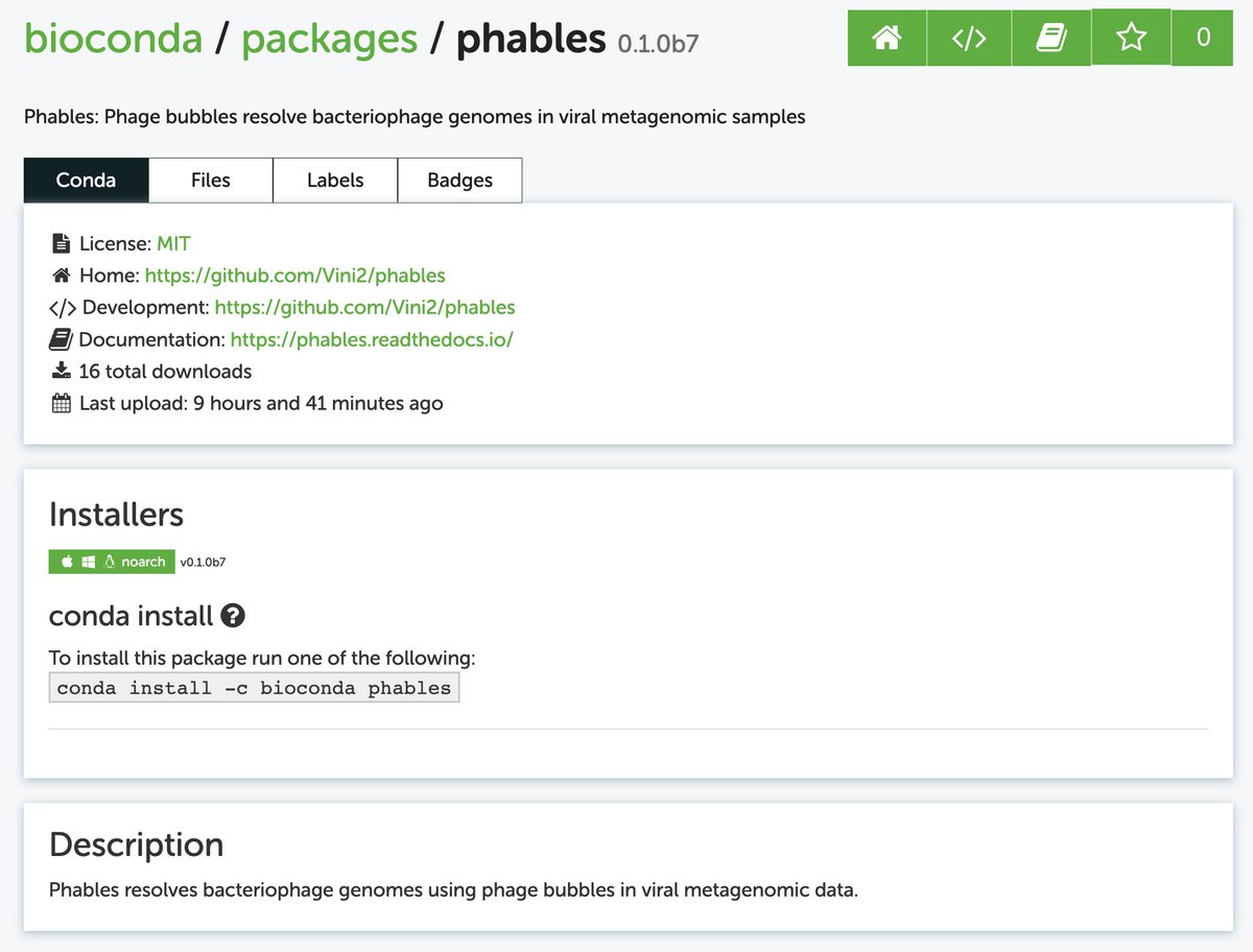 viji112's tweet photo. Starting off 2023 by learning Snakemake and made one of my tools into a full pipeline using Snaketool. 🐍😀

If you want to resolve phage genomes from viral metagenomic samples, go check out my new tool phables on bioconda! 😃

#Bioinformatics #Software 

https://t.co/FtLpmZ2uRD https://t.co/aG0L49WrSL