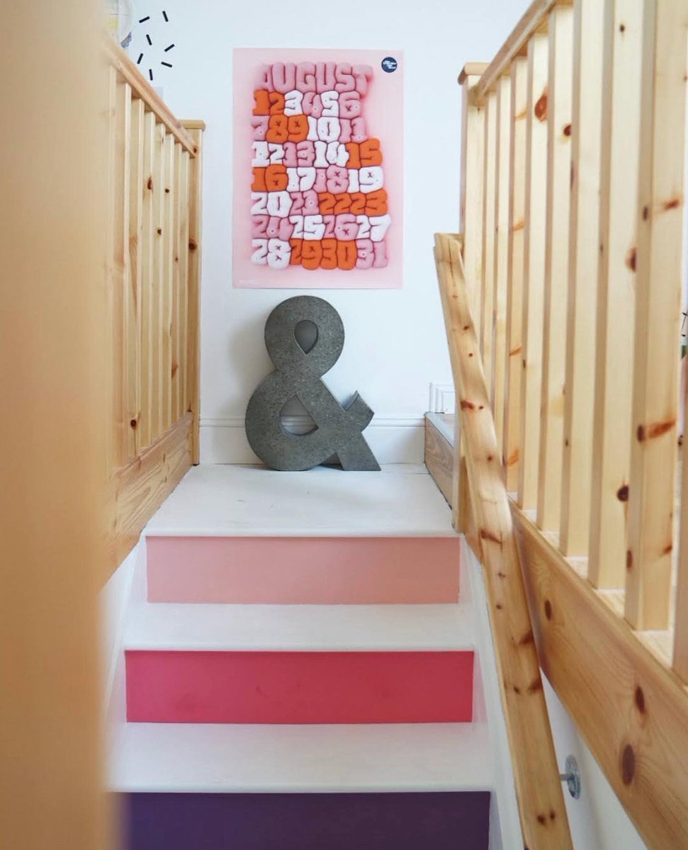 designbykinship's tweet photo. Happy 3rd birthday to our rainbow stairs 🌈 A little thing that brings me daily joy ♥️ #rainbowstairs https://t.co/N3LZRa5StU