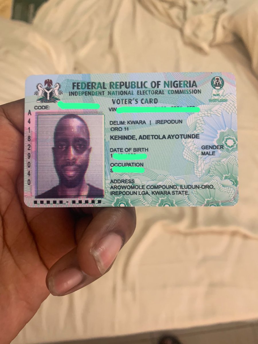 Optimistic_Ade's tweet photo. This is to inform Peter Obi supporters that I have collected my PVC and I will gladly use it to vote for Asiwaju Bola Ahmed Tinubu. https://t.co/oQdFKHhj1p