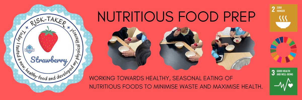 We had a lot of fun this week checking out seasonal fruits that comprise a healthy diet. The students preparing the strawberry snack were much more likely to eat all the strawberries in their snack. #SDG #NoHunger #WellBeing #PhysicalLiteracy