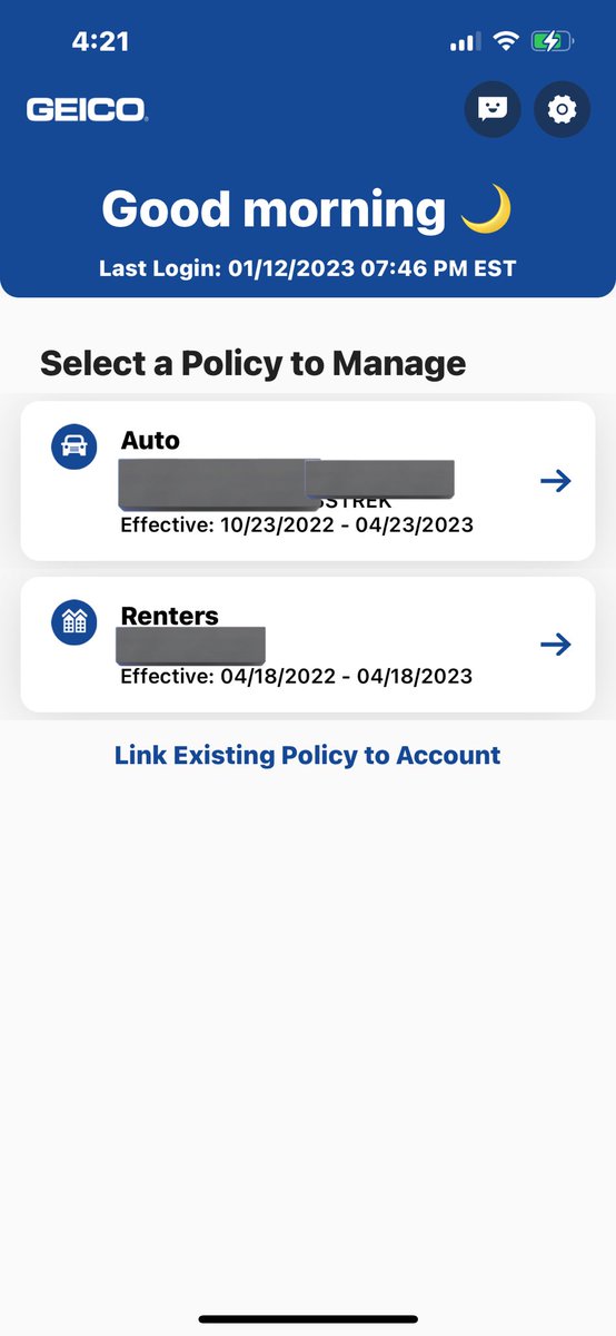 katherineL1106's tweet photo. @GEICO_Service I love geico but i have a qualm with looking at the discounts section and see there’s a discount for having more than one policy - and I have had both renters and car insurance through Geico since April 2022. any assistance??? https://t.co/qm1t4eaKbH