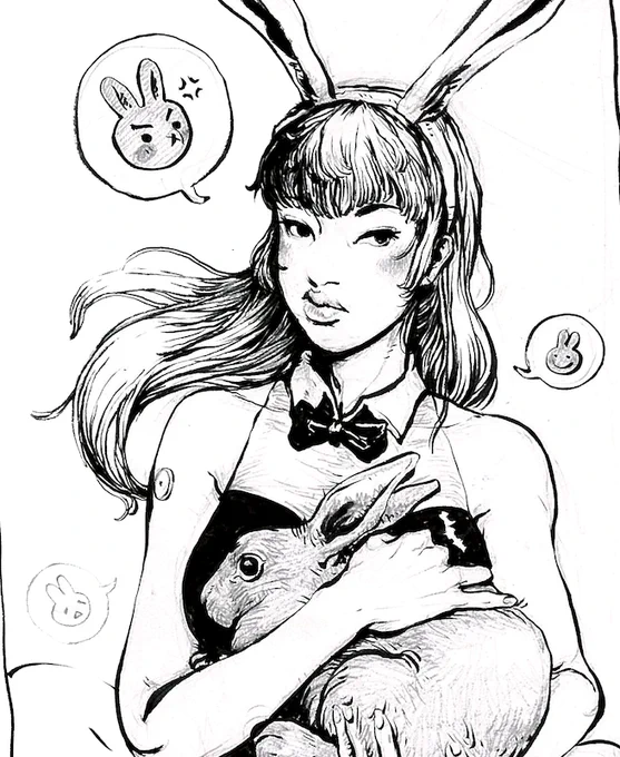 Ink and graphite on shikishi board piece now up at Giant Robot https://t.co/T9aRbs2BQH 