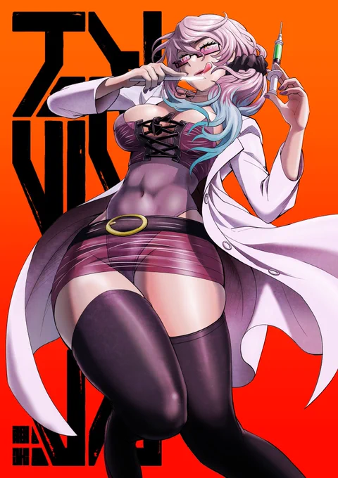 #絵を彩度100にすると超派手 医者はド派手がよく似合う 