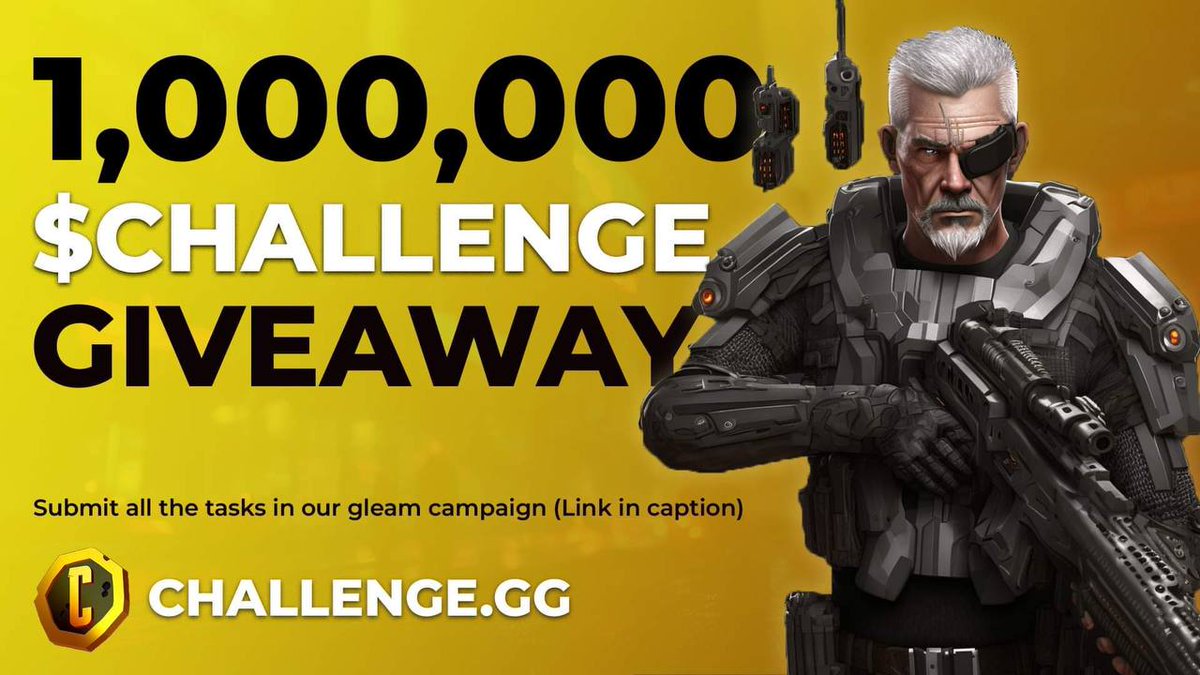 CryptoEarning17's tweet photo. 🎁 Challenge Airdrop 
Dont miss out in there first Airdrop and join the community for more rewards before launch.

1 million tokens will be airdroped with a total value of 300 000$
For 10,000 people! 

Here is the link for the airdrop. 
https://t.co/ktjhXrSQZu https://t.co/dlWwv163LZ