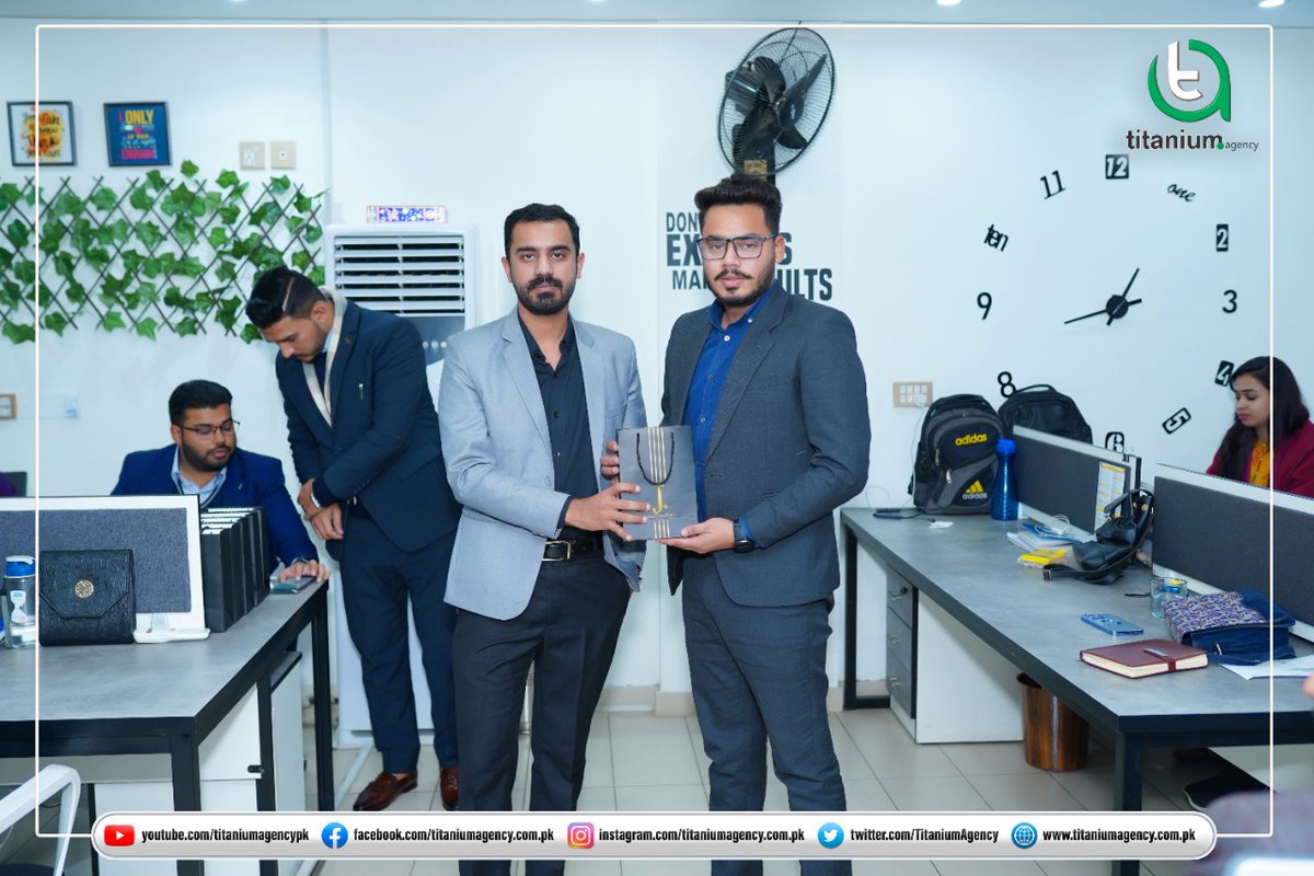 TitaniumAgency's tweet photo. Employee of the month December, 2022.

Visit Our Website:- https://t.co/tuq14ZqNZQ 

Email : query@titaniumagency.com.pk

Visit Our YouTube Channel:- 
https://t.co/Pcxn0jacwU

#titaniumagency #lahore #employeeofthemonth #realestate #Property #titaniumteam #bahriatown #lahore https://t.co/RjVCKoBSPt