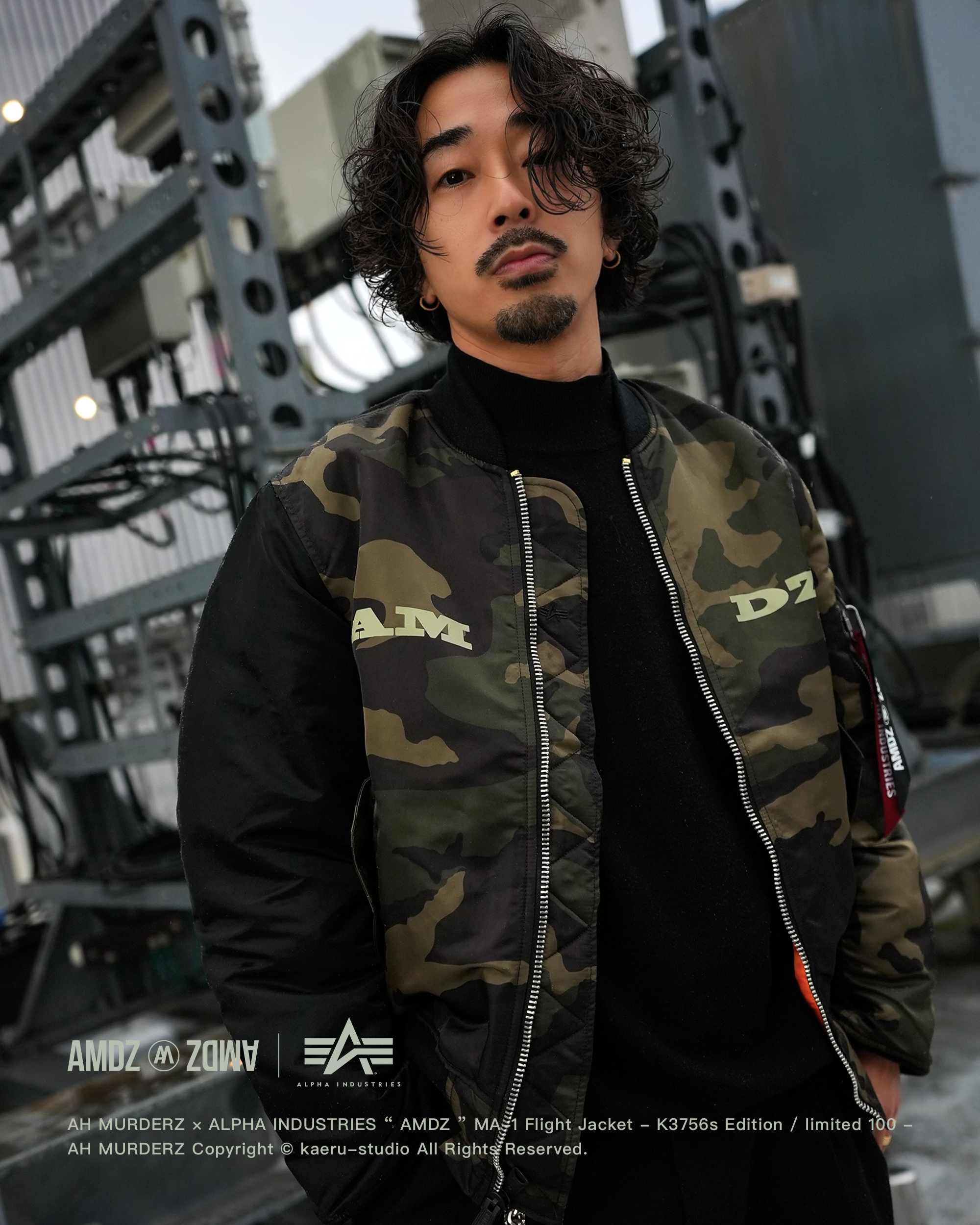 ALPHA INDUSTRIES×AH MURDERZ FLIGHTJACKET-