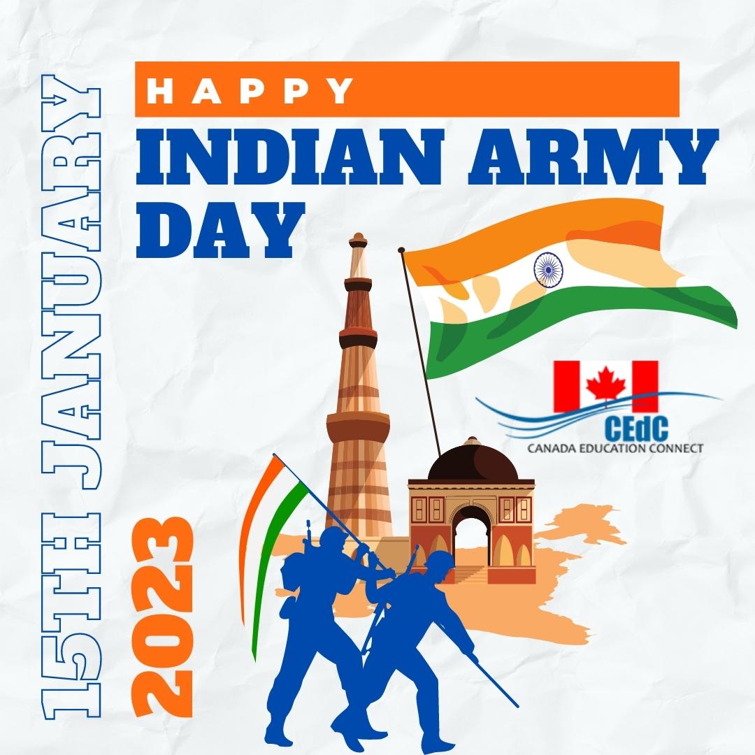 We salute the Indian Army for always standing tall when the nation needed them the most. Happy Army Day ❤ #indianarmyday
𝑨𝑫𝑴𝑰𝑺𝑺𝑰𝑶𝑵𝑺 𝑶𝑷𝑬𝑵 
#armyday #indianarmyday #armyday2023 #IndianArmyDay23 #indians #standunite #canadaeducationconnect #canadaindians #studycanada