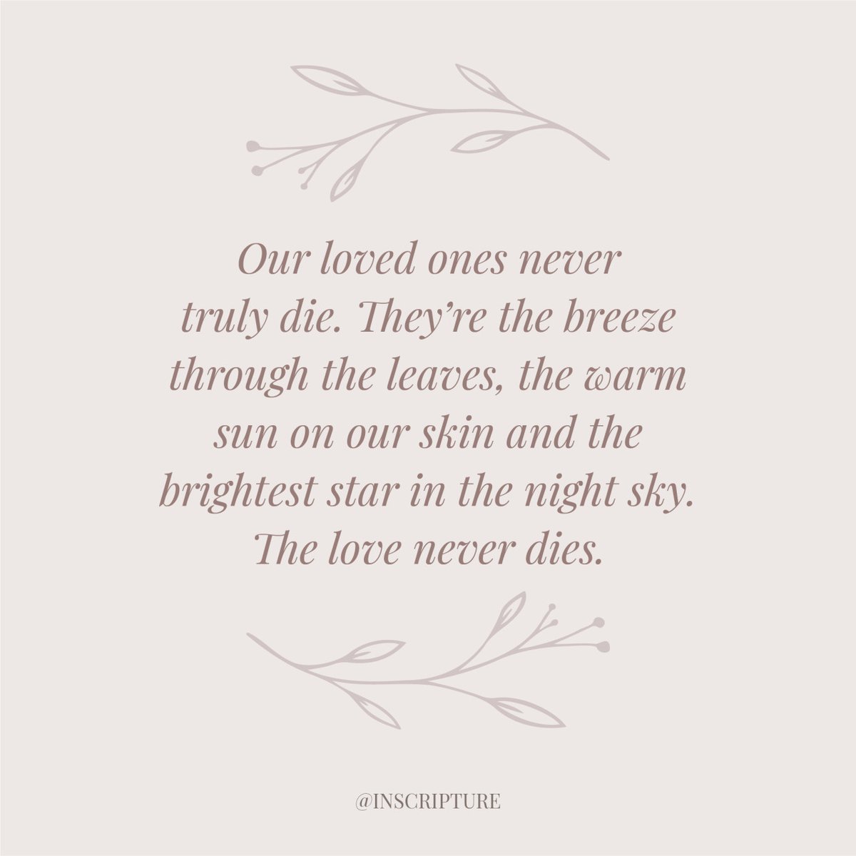 L o v e • N e v e r • D i e s  ❤️

Every minute I think of you, you will never fade from my heart.

inscripture.com⁠⁣⁣

#loss #grieving #griefjourney #griefquotes #griefawareness #griefandloss #holidaygrief #understandinggrief #bereavement #losssupport