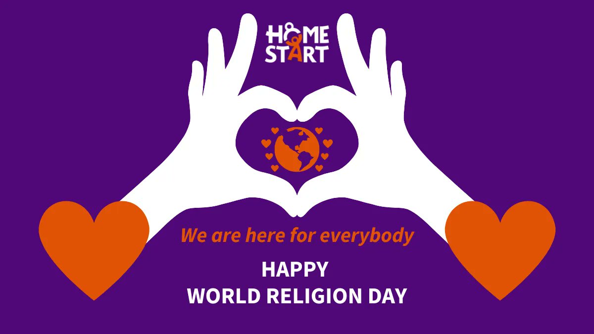 Home-Start is here for everybody. 
Happy #WorldReligionDay